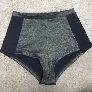 Topshop High Waisted Cheeky Shorts Size 4